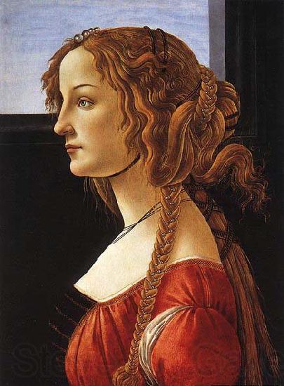 BOTTICELLI, Sandro Portrait of a Young Woman after Germany oil painting art